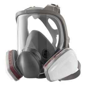 Respirator Mask, Reusable Respirator Full Face Gas Cover with Filters, Organic Vapor Mask and Dust-proof Face Cover, for Painting, Polishing, Wel