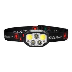 2 Pack Headlamps, Bright LED Rechargeable Headlight, Lightweight Head Flashlight with 12 Lighting Modes & Motion Sensor, Adjustable Headband