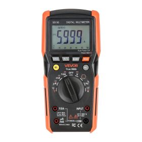 Digital Multimeter, 6000-Count TRMS DC/AC Voltmeter Current Tester