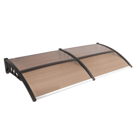 80*38in Household Application Door & Window Rain Cover Eaves Brown Board & Black Holder (SAME AS 82632470)