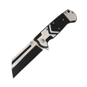 3.75 Spring-Assisted knife (Option: Black and Silver Handle)