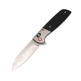 3.75" Spring Assisted Knife With Drop Point Blade (Option: Black)