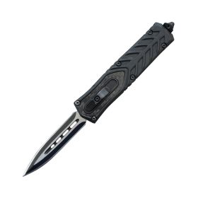 Automatic OTF Double Edge Knife (Option: Non-Serrated)