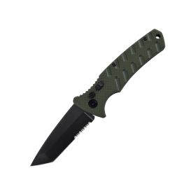 4.75" Spring Assisted Automatic Knife W/ Tanto Blade (Option: Green)