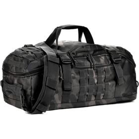 3 In 1 Military Backpack Travel Duffle Bag For Weekender Gym Traveling Workout Deployment (Option: Blackcamo)
