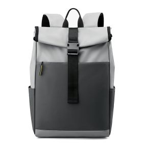 Casual Fashion Backpack For Men Women New Laptop Backpack Oxford Cloth Waterproof Short Distance Travel Backpack Men Black (Option: Gray Color Matching)