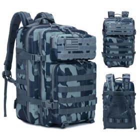 Outdoor Mountaineering Bag Tactical Leisure Bag Army Fan Travel Computer Bag Individual Soldier Package (Option: Naval Camouflage)