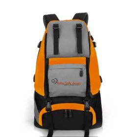 Men Outdoor 40L Hiking Backpack Sports Bag (Option: Orange with Logo)