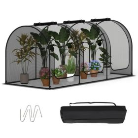Green 108"x48"x47" Garden Crop Cage With High-Density Nylon Mesh, Plant Protection Tent With Zippered Doors For Vegetables & Flowers (Option: defaulttitle)