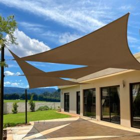 10'X10'X14'Mocha HDPE Sunshade Sail (Option: defaulttitle)