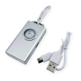 Micro Guardâ„¢ Plus Personal Alarm + COB LED Flashlight (Option: Silver)