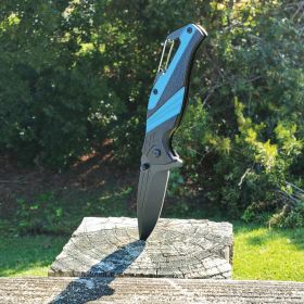 Striped 7" Tactical Knife (Option: Red)