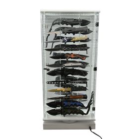 Streetwise 2 Sided 24 Count Knife LED Rotating Display (Option: 24 Knife Display)