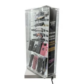 Streetwise 2 Sided Rotating LED Display with 12 Standard Knives and 16 Stun Guns (Option: 12 Deluxe Knives and 16 Stun Guns)