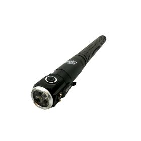 Streetwise Push Button Auto Expandable Baton with Flashlight (Option: 28")