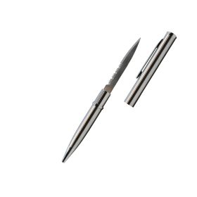 Serrated Pen Knife (Option: Silver)