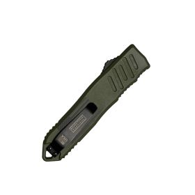 5.5" Automatic OTF Knife w/ Half Serrated Dagger Blade (Option: Brown)