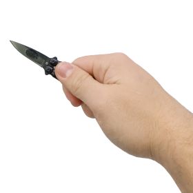 3.75" Mini Butterfly Knife with Keychain (Option: Silver)