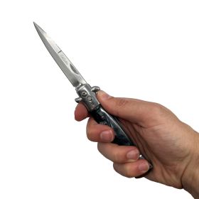 9â€ Automatic Out-The-Side Knife (Option: Wood/Silver)