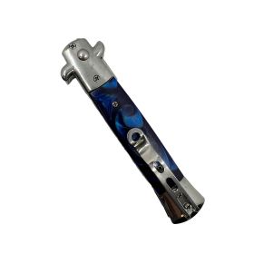 9â€ Automatic Out-The-Side Knife (Option: White Marble)